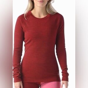 Smartwool women’s classic all-season M crewneck 💯 merino wool base layer top